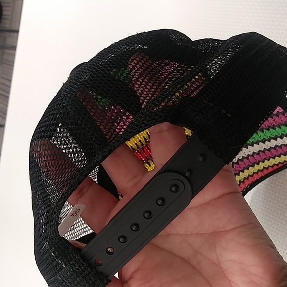 Free People Mesh Ziggy Straw Baseball Summer Hat - Picture 4 of 9